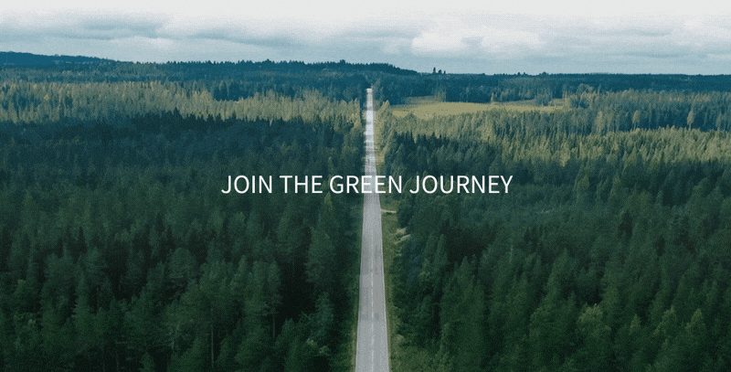 unisciti al viaggio verde